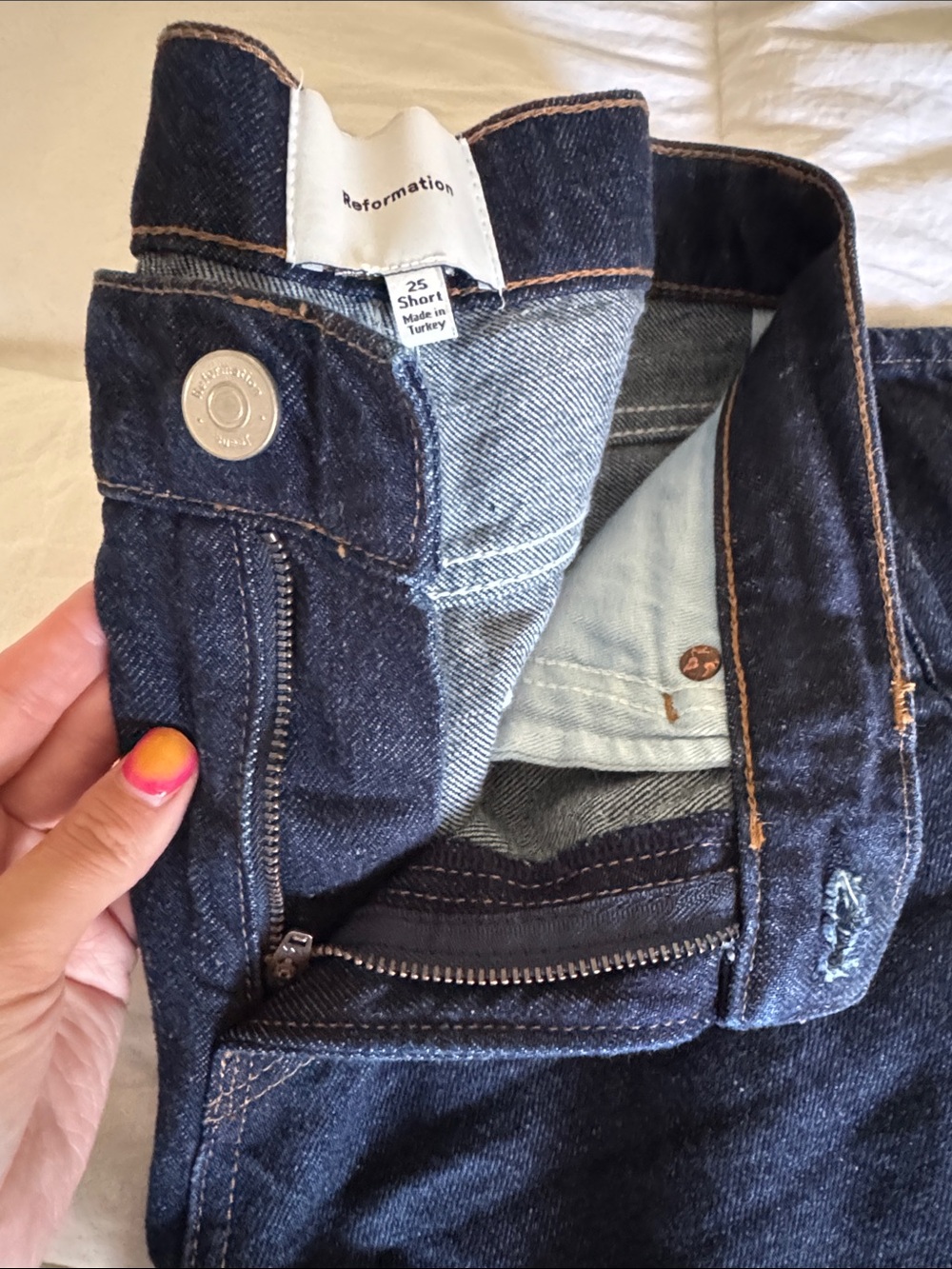 Greer Mid Rise Straight Short Jeans - Picture 5 of 9